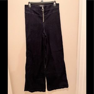“Express “ wide leg denim pant
